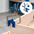 90-degree corner clamp and "T" support