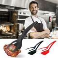 2-in-1 Tongs Handle and Elasticity Spatula
