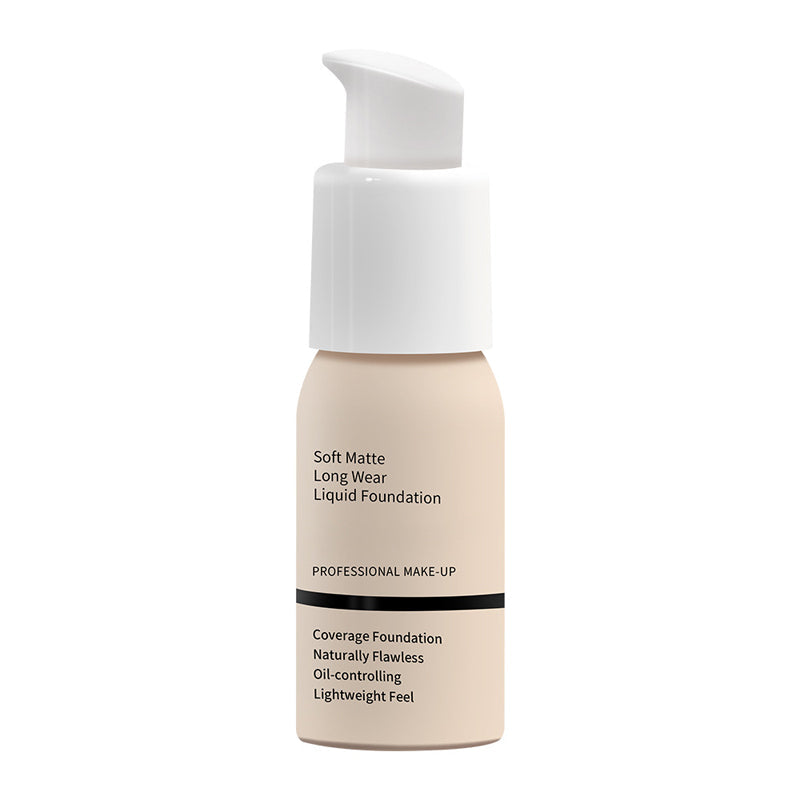 Soft matte liquid foundation