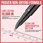 2-in-1 Dual-Ended Eyebrow Pencil with Micro-Fork Tip Applicator and Precise Brush Tip