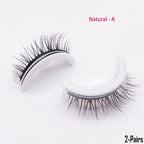 Reusable self-adhesive eyelashes