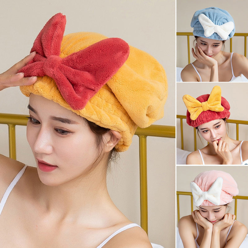 Super absorbent hair towel wrap