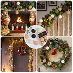 Velvet Christmas Ornaments. 12 pcs