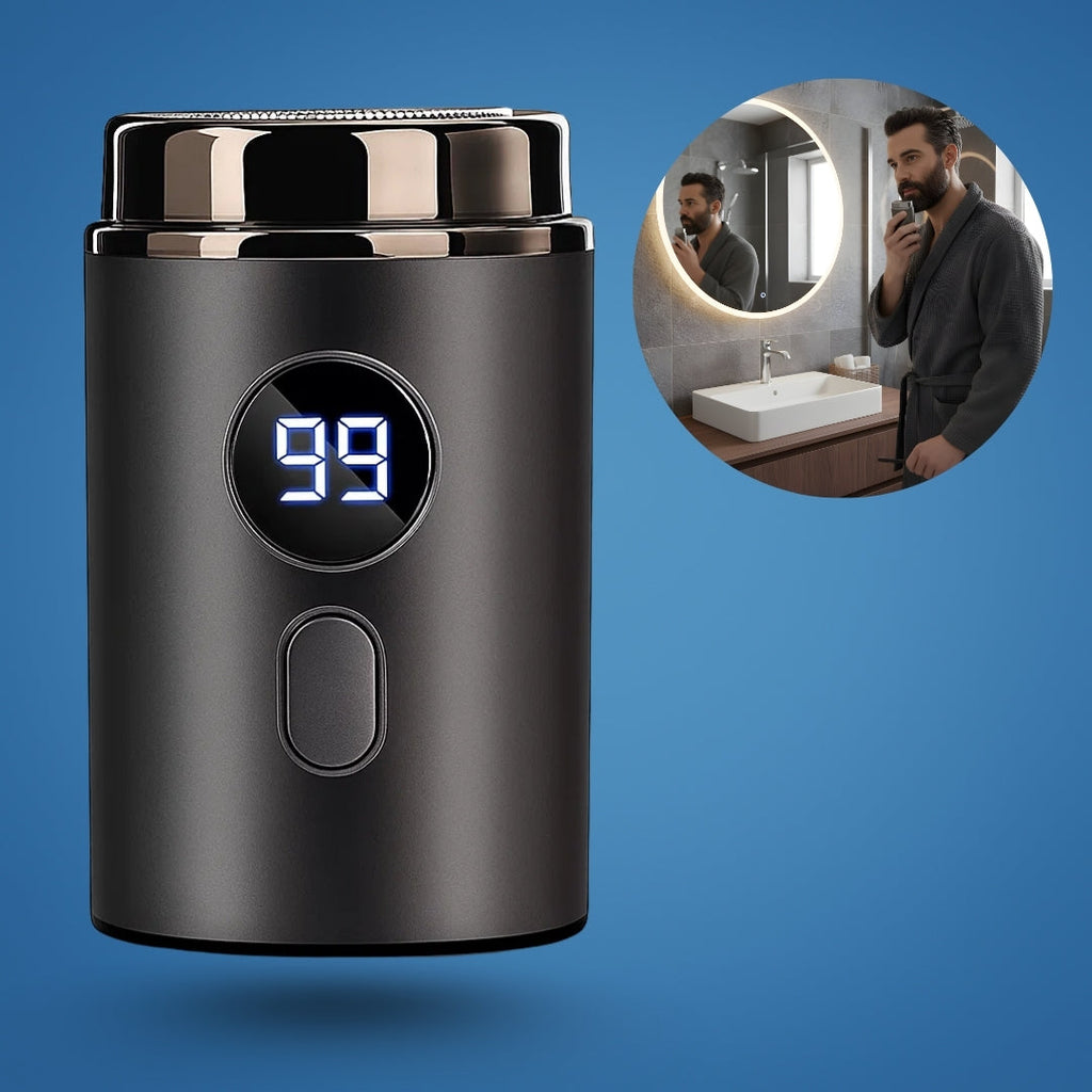 Compact USB Shaver – Waterproof IPX7 – Smooth Portable Grooming for Men with Close Shave Comfort