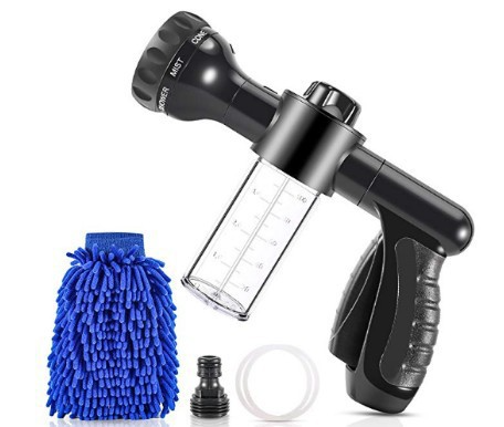 Multifunctional Car Wash Gun – Spray Gun with Microfiber Attachment for Thorough Cleaning