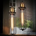 Industrial Pendant Light in Retro Design – Vintage Hanging Lamp with Metal Grid
