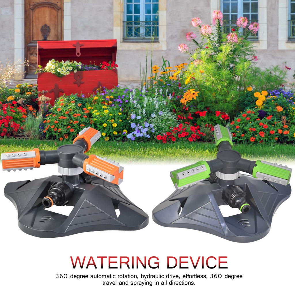 Rotatable Garden Sprinkler with 3 Nozzles – Efficient Watering Sprinkler for Lawns and Gardens