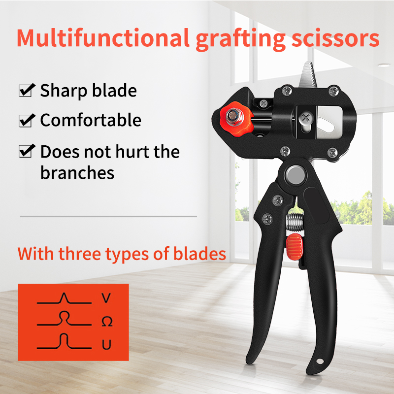 Grafting and cutting tool set for precise plant grafting