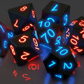 Polyhedral Glowing Dice Set (7 pcs)