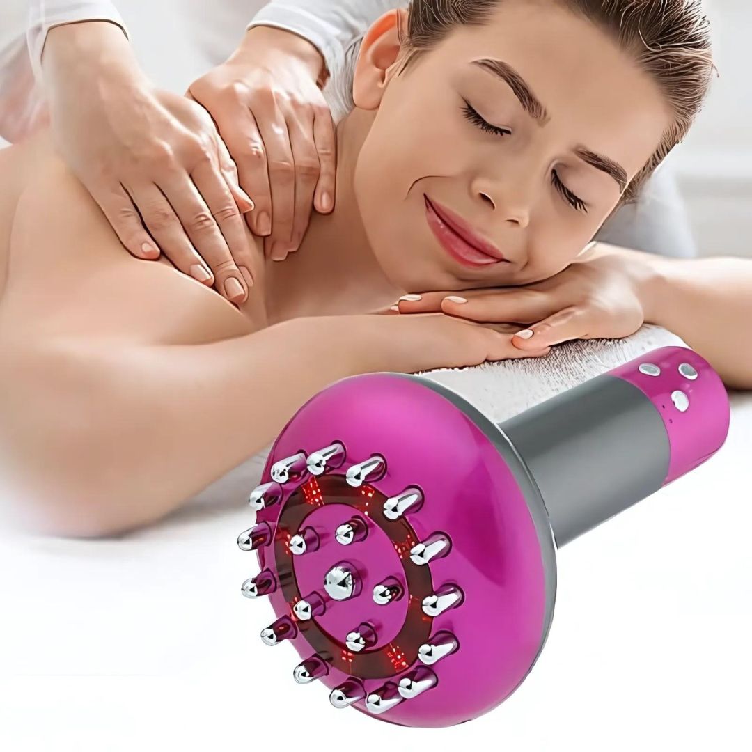LumiSculpt Electric Cellulite Meridian Brush Massager | Skin Firming Device - Lymphatic Drainage and Muscle Relaxation for Home Use