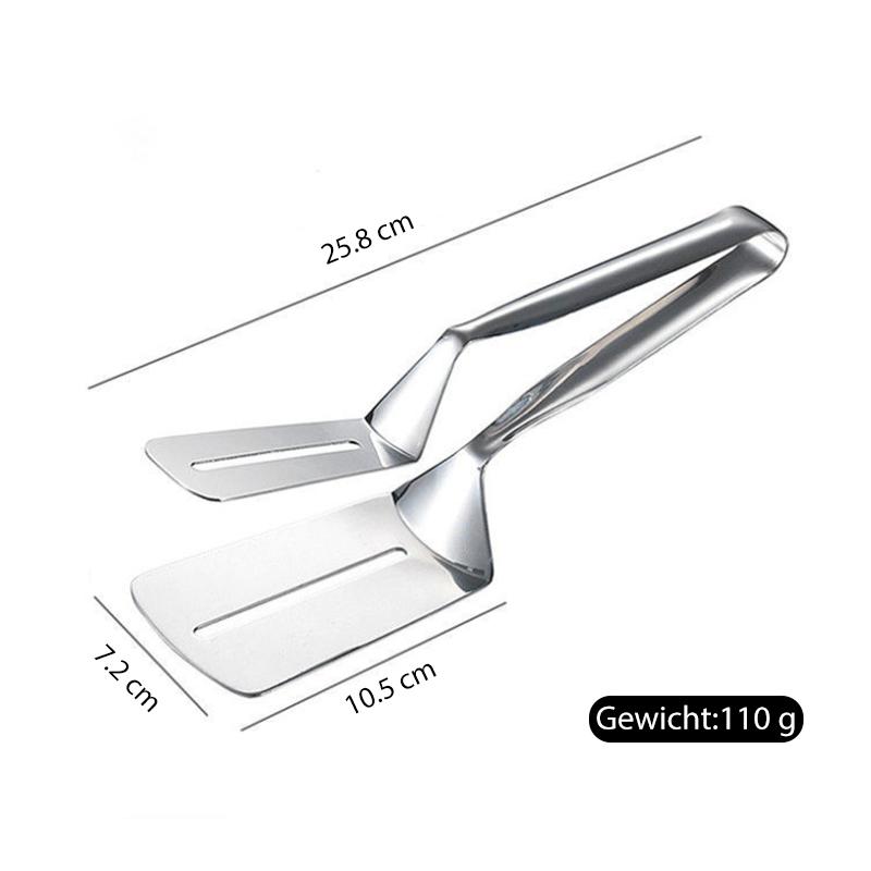 Double-sided shovel clamp made of stainless steel