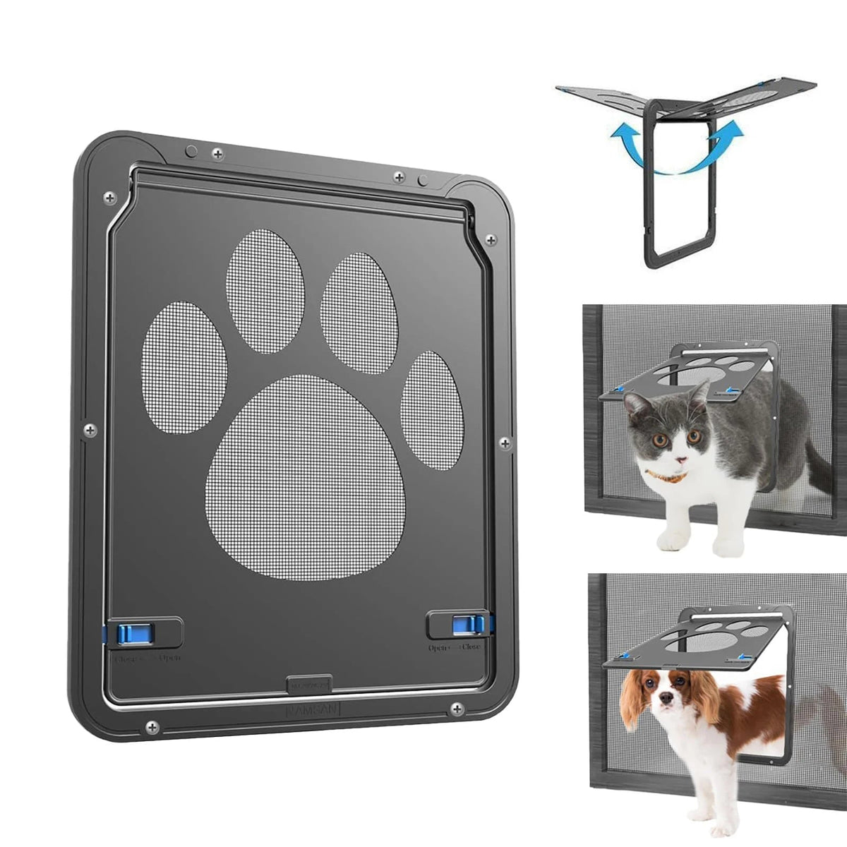 Magnetic Locking Cat and Dog Door