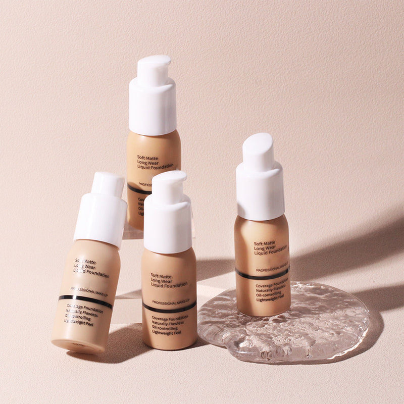 Soft matte liquid foundation