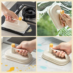 Kitchen cleaning brush & interchangeable disposable magic cloth