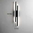 LuxLine Modern LED Wall Lamp | Minimalist Design | Iron & Acrylic | Dimmable Light