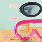 HD large frame waterproof and anti-fog swim goggles