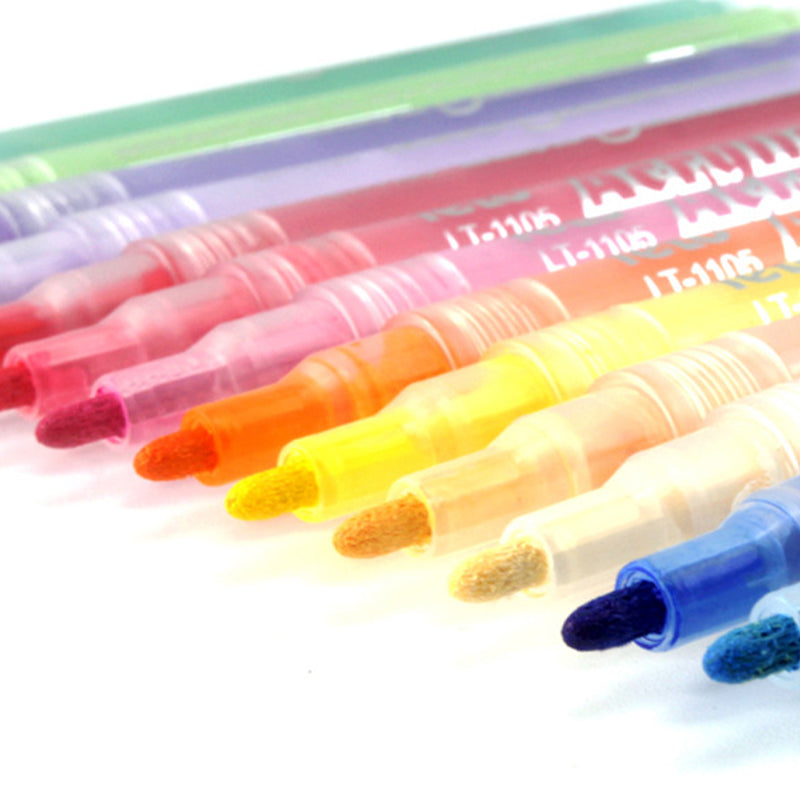 Highly pigmented acrylic paint markers