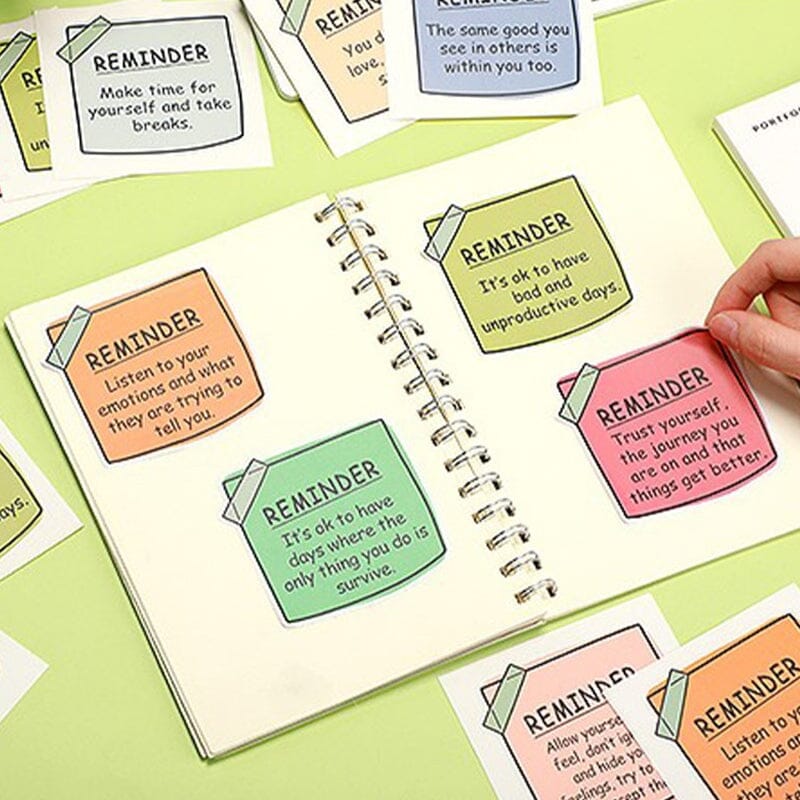 Mental Health Sticky Notes Stickers (24 pieces)