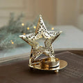 Gold Christmas Candle Holder