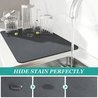 Kitchen superabsorbent drying mat
