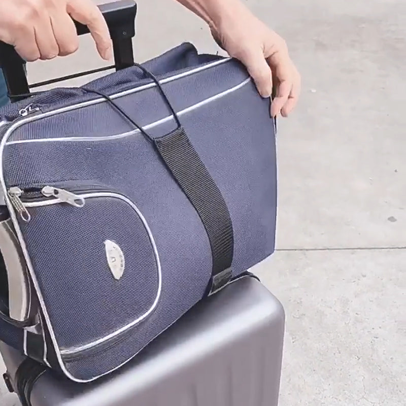 Elastic fastening belt for luggage