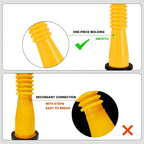Upgraded replacement fuel can spout with flexible head