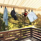 Space-saving portable travel hanger clips