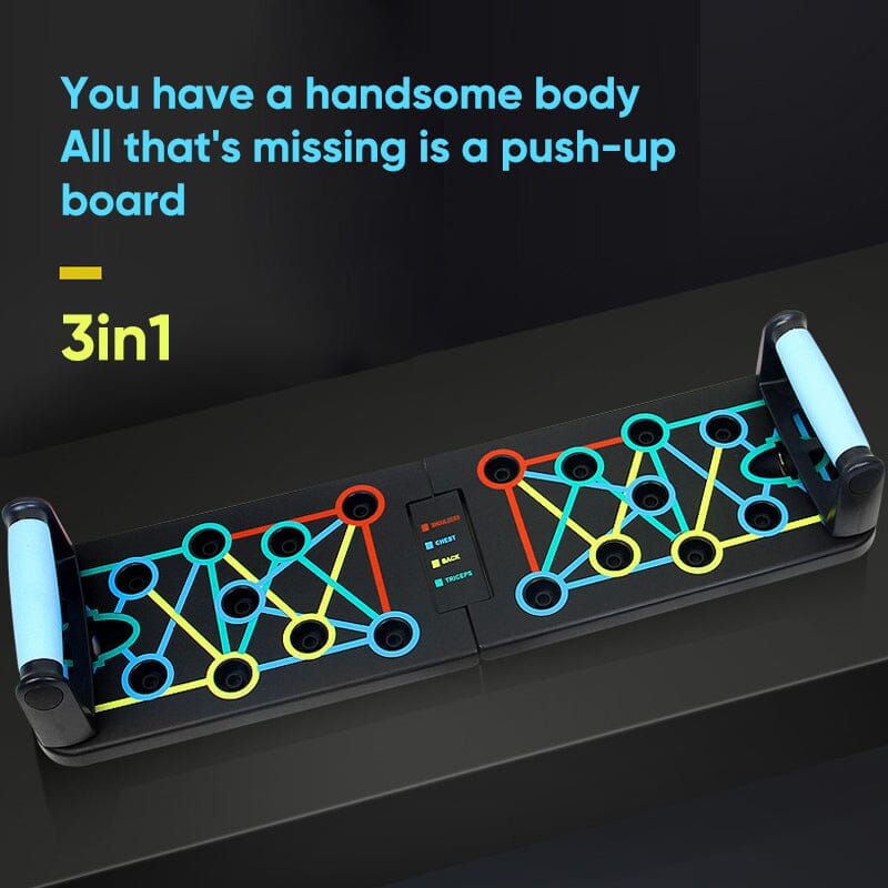Folding Push-Up Multi-Muscle Trainer