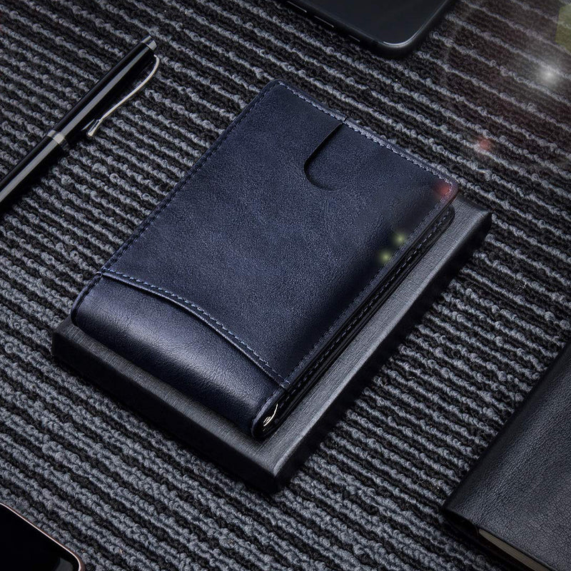 Theft-proof magnetic card holder made of genuine leather