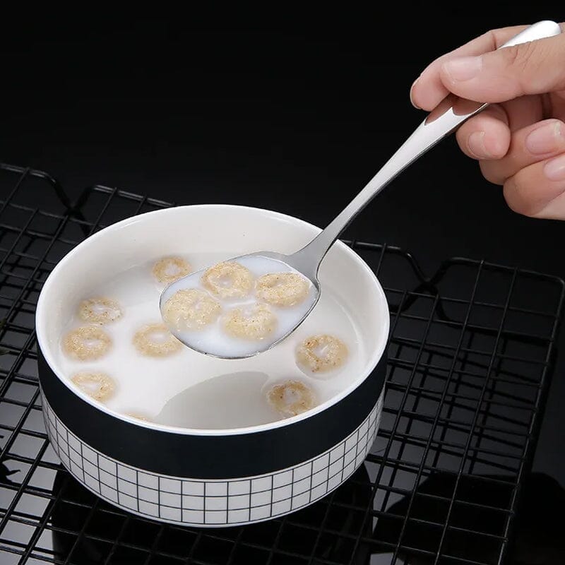 Square Head Stainless Steel Spoon