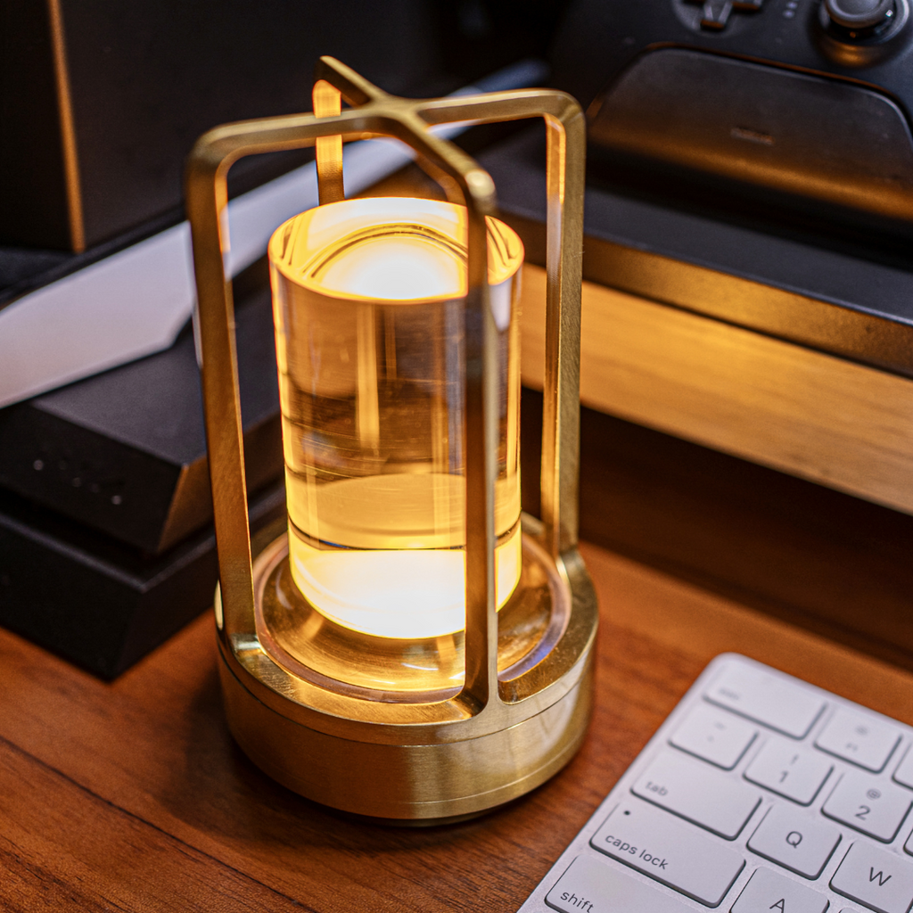 Klara Crystal Table Lamp with Touch Panel and USB Connection