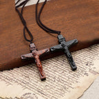 Jesus-Cross-Necklace made of Wood
