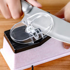 Rechargeable Multifunctional Electric Knife Sharpener, with 6 Replaceable Grinding Discs, for Dull Knives