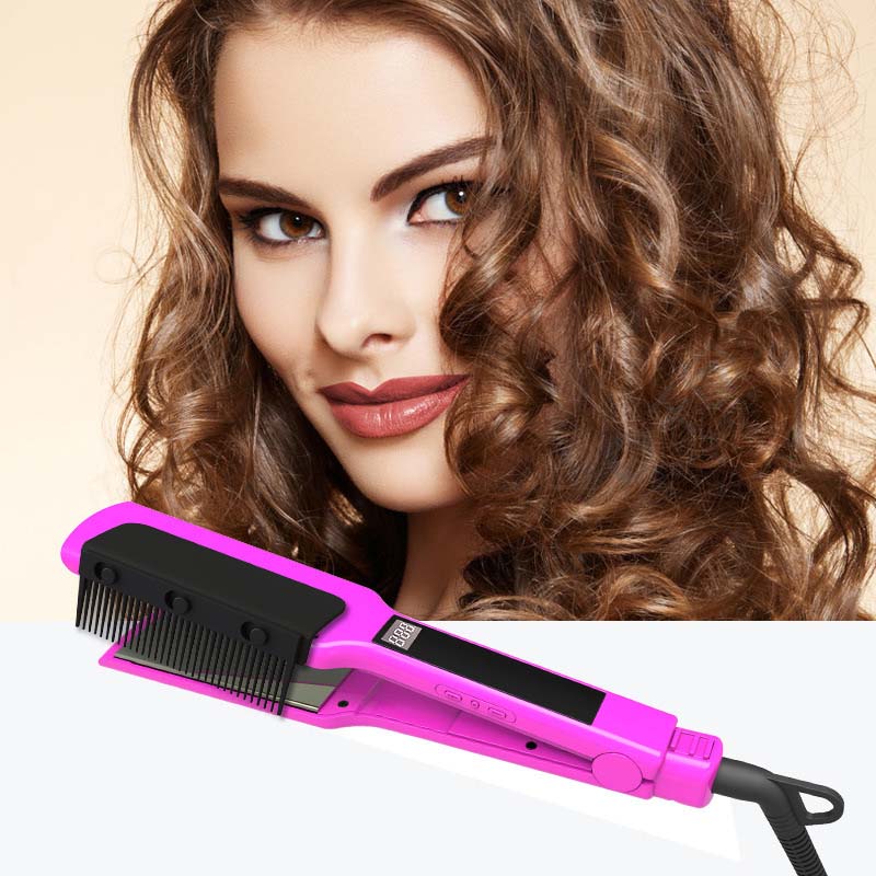 Hair Straightener Brush Attachment Comb