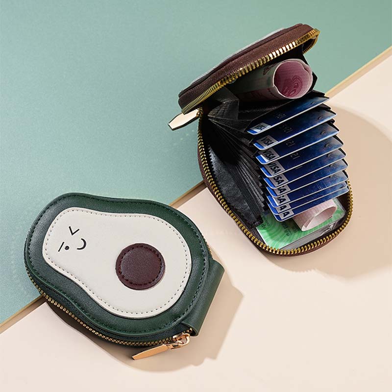 Avocado-shaped multifunctional card holder