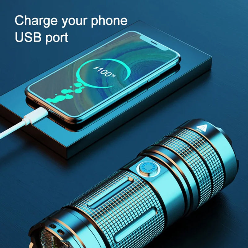 Portable Strong Light Outdoor Flashlight