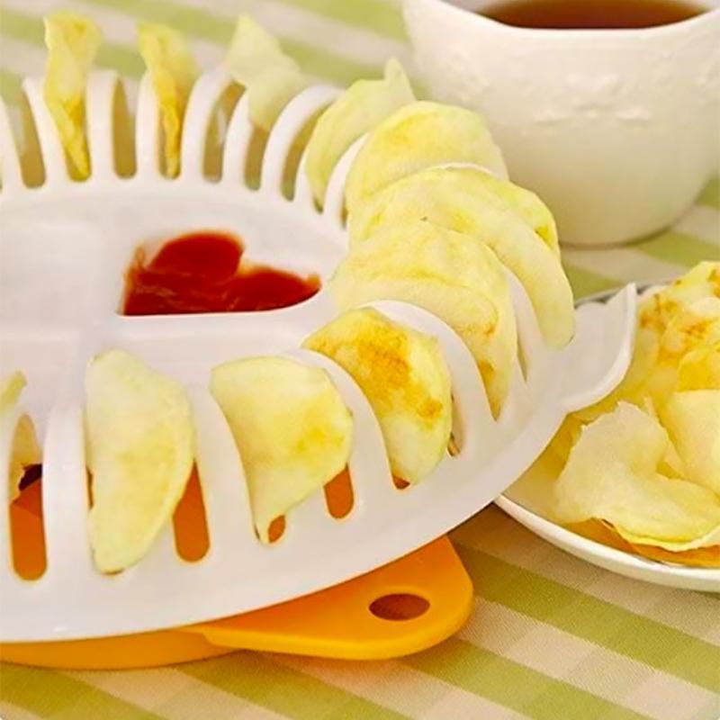 Homemade Potato Chips Microwave Bowl