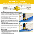 MèChe for angled cutting with lock at 45°