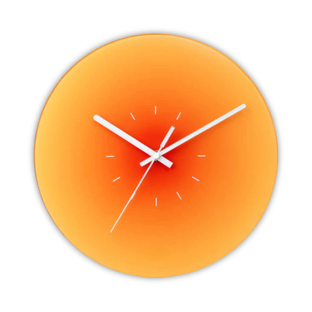 Decorative Glass Clock for Modern Interiors