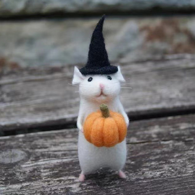 Felt Mouse Halloween Ornament