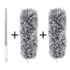 Extendable washable curved microfiber duster
