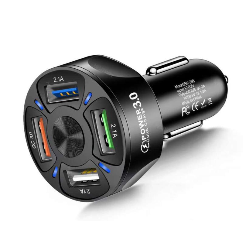4 Ports USB Car Charger Fast Charging