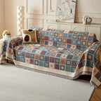 Geneva Boho Knitted Sofa Cover