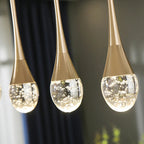 Glass Pendant Lamp with Warm Light Glow - Vetra