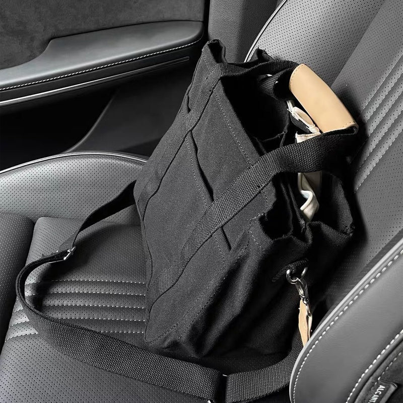 Solid Color Canvas Shopper Bag