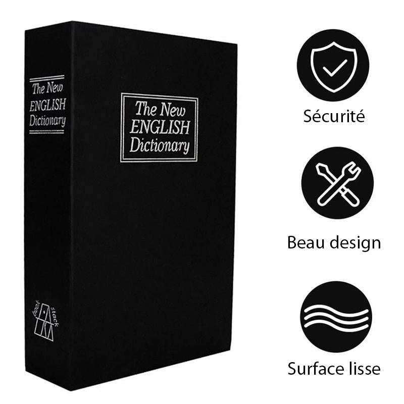 Book-shaped safety closure box