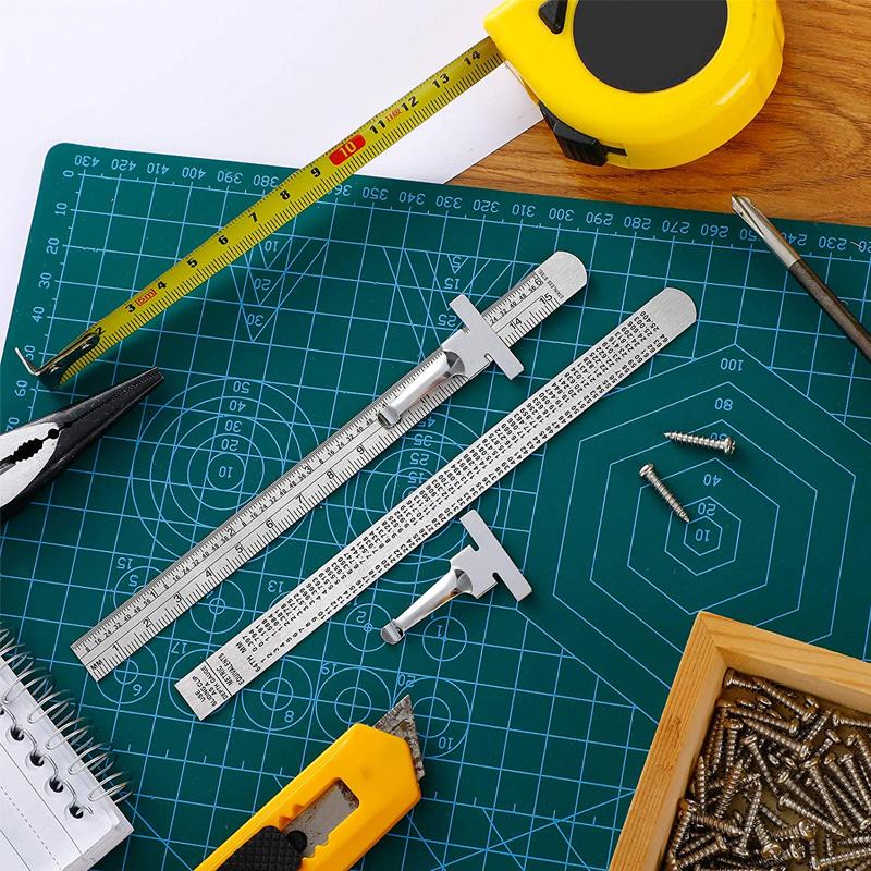 Stainless Steel Ruler with Removable Clip