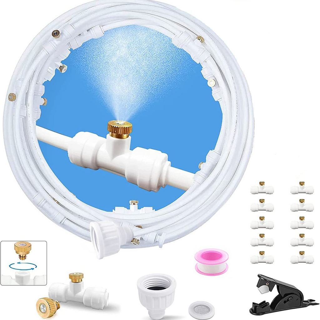 Misting System for Terrace and Garden – Cooling Spray Set for Sunshade and Pavilion