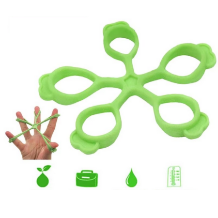 Hand Gripper Silicone Finger Exerciser and Wrist Strength Trainer