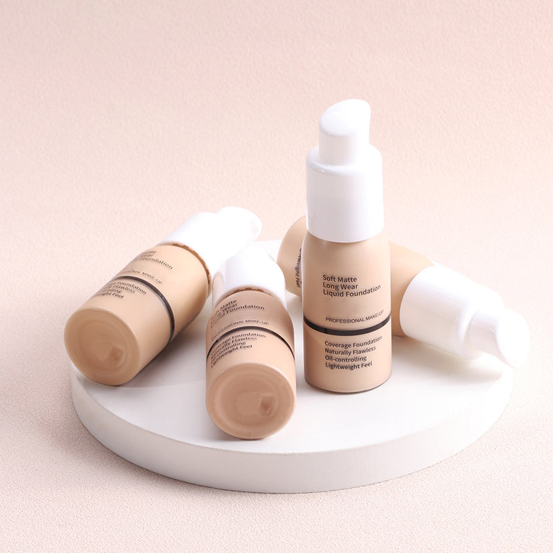 Soft matte liquid foundation